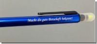 NEU!! Blauer STUDIERSTIFT - Kugelschreiber mit Textmarker